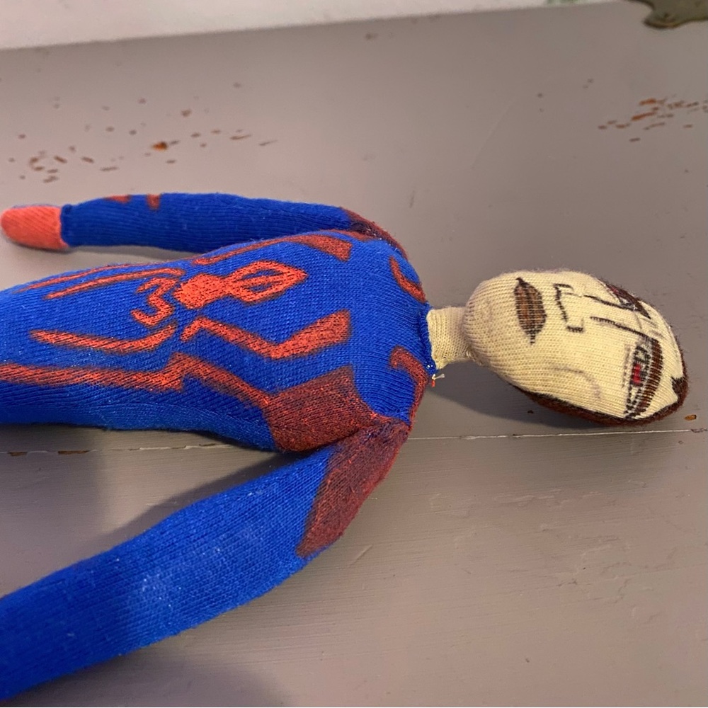 🕸️SPIDER-MAN 2099🕸️ 11” Custom PLUSH Miguel O’hara HANDMADE Collectible DOLL - Picture 6 of 13